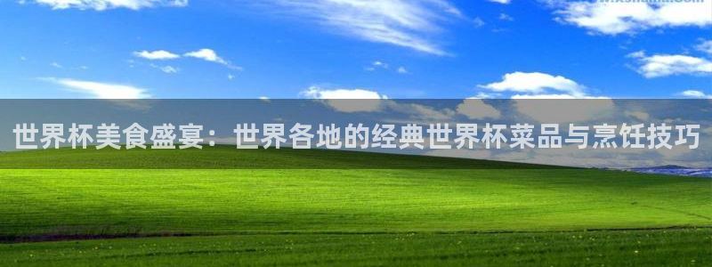 世预赛赛程表：世界杯美食盛宴：世界各地的经典世界杯菜品与烹饪技巧
